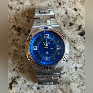 Fossil Men's Stainless Steel Blue Face Watch Starmaster Watch Model AM-3731